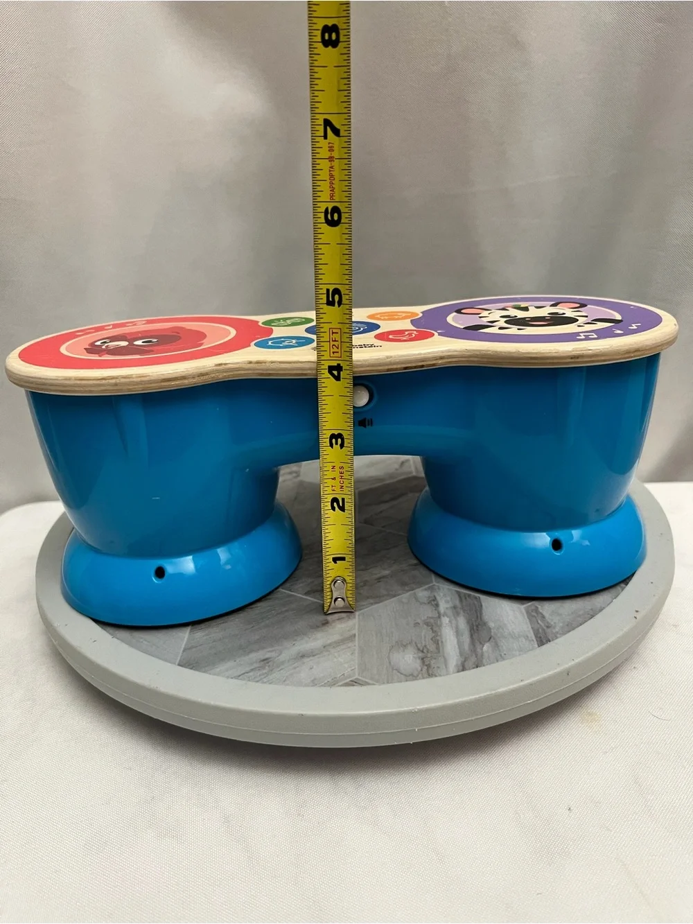 Baby Einstein Hape Upbeat Tunes Magic Touch Wooden Drum Musical Toy